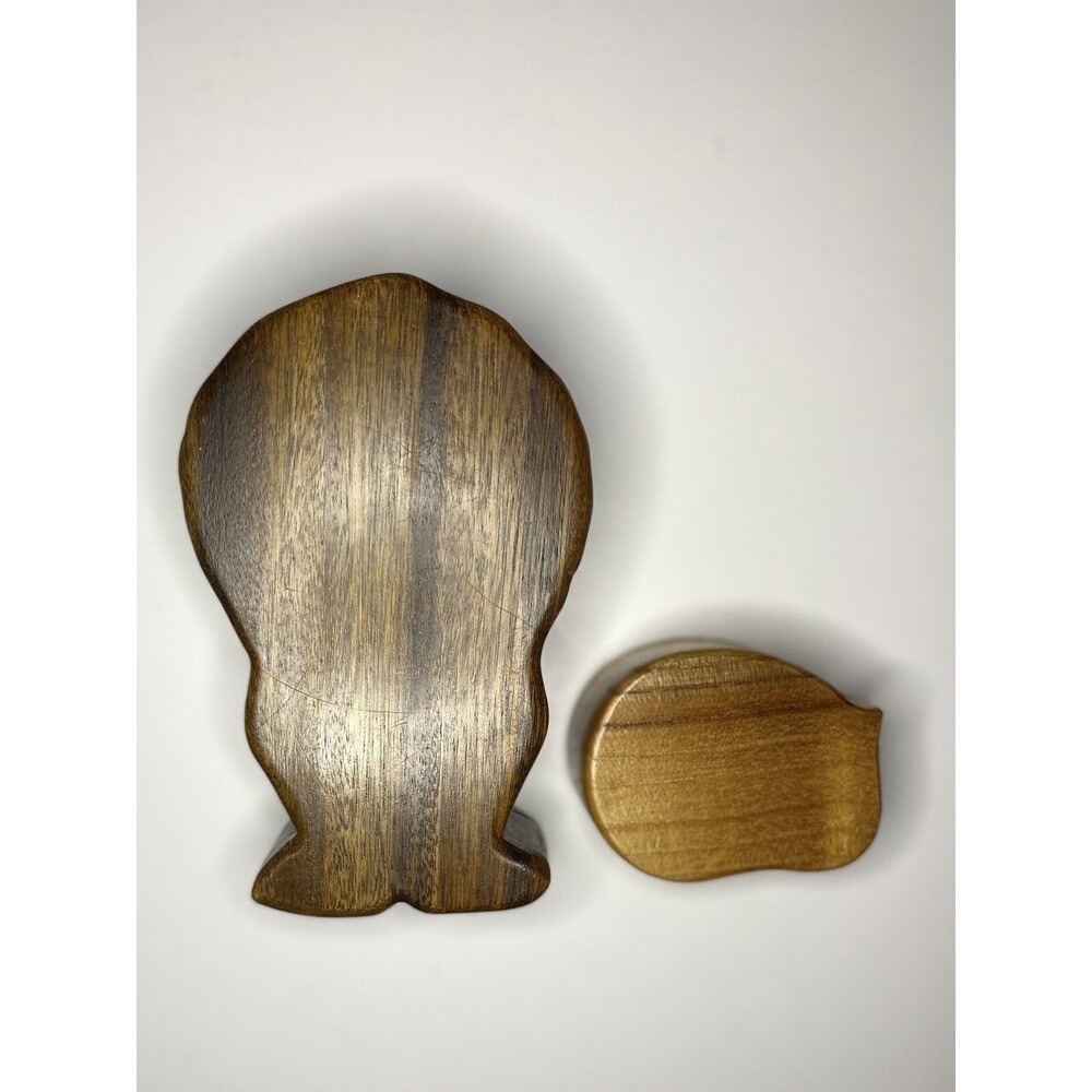 Wood Puzzle Trinket Lion & Cat Boxes - Picture 2 of 13
